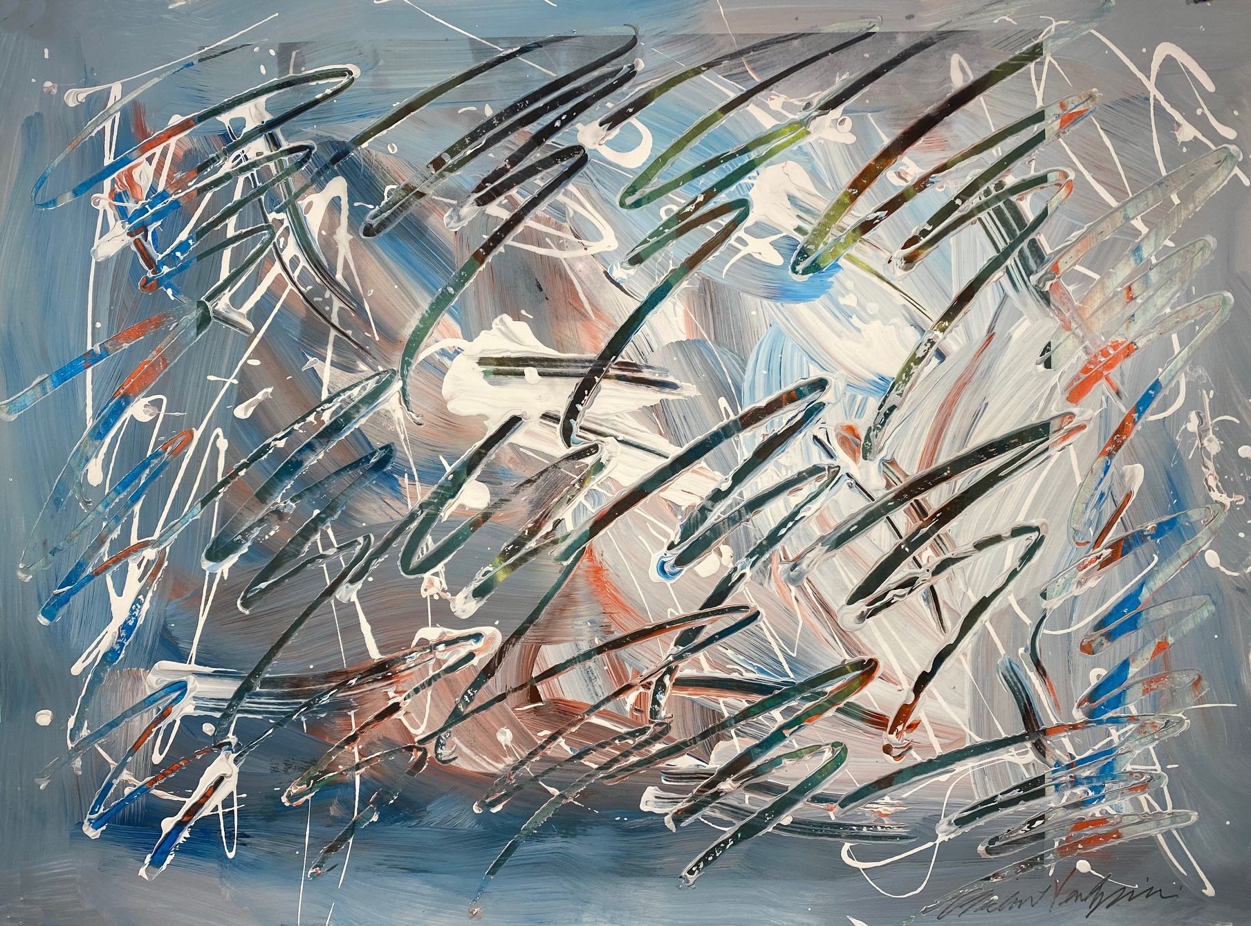 Michael Verlangieri, Abstract Wall Art Drawing/Painting #01272023 Michael Verlangieri, Abstract Wall Art Drawing/Painting #01272023