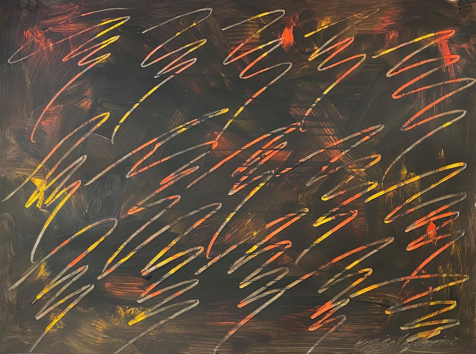 Michael Verlangieri, Abstract Wall Art Drawing/Painting #01252023 Michael Verlangieri, Abstract Wall Art Drawing/Painting #01252023