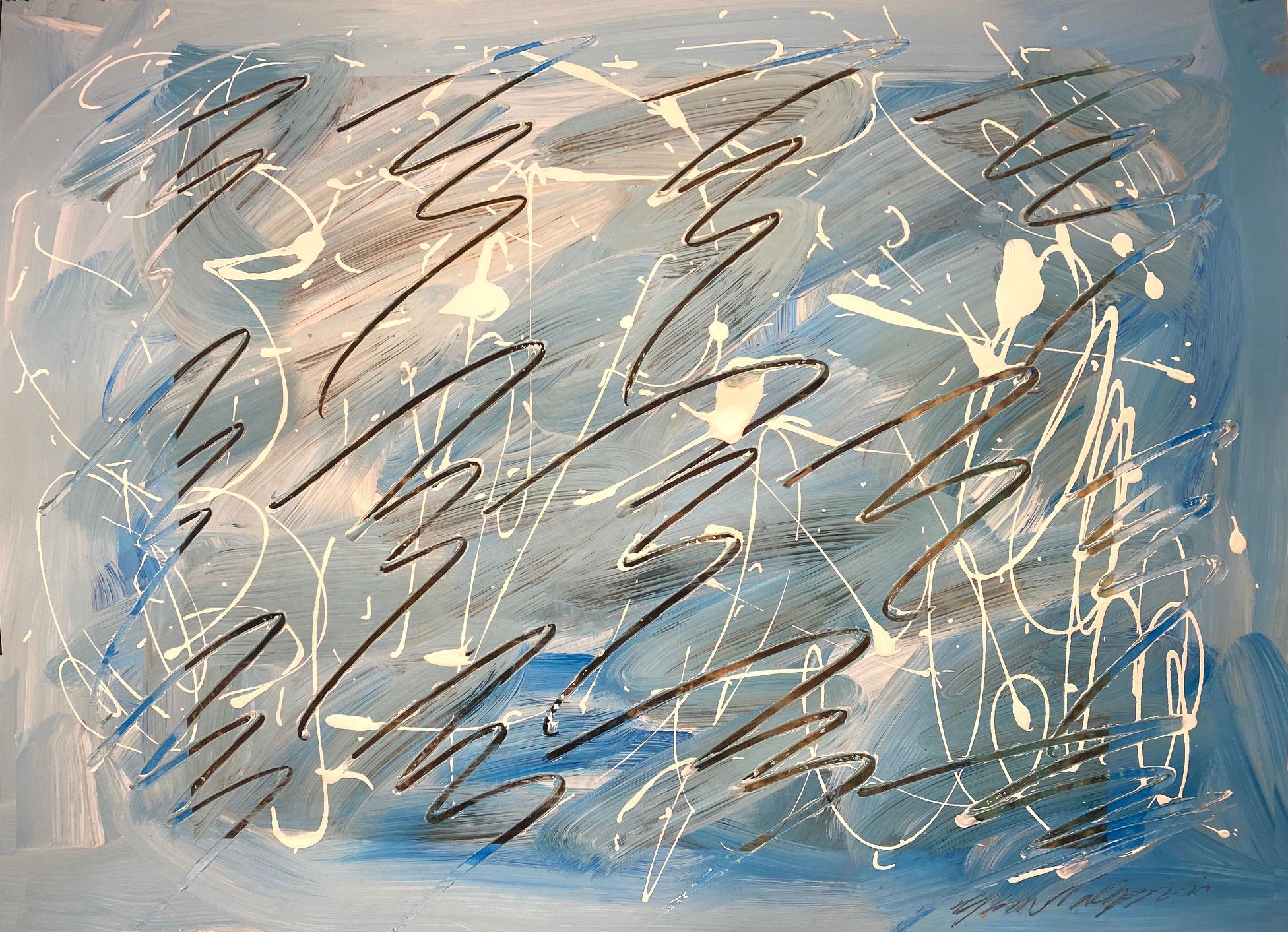 Michael Verlangieri, Abstract Wall Art Drawing/Painting #01242023, Michael Verlangieri, Abstract Wall Art Drawing/Painting #01242023,