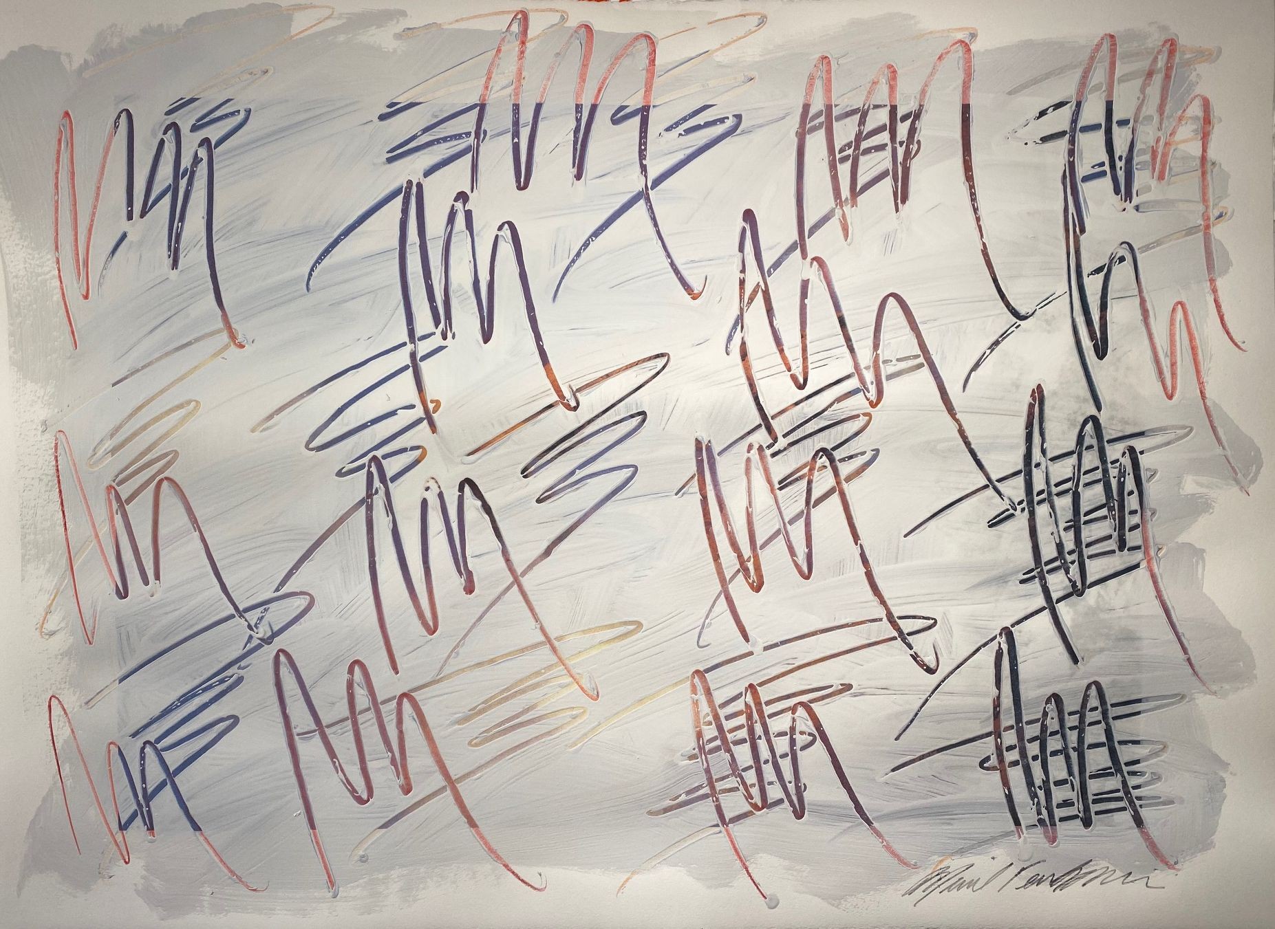 Michael Verlangieri, Abstract Wall Art Drawing/Painting #01112023, Michael Verlangieri, Abstract Wall Art Drawing/Painting #01112023,