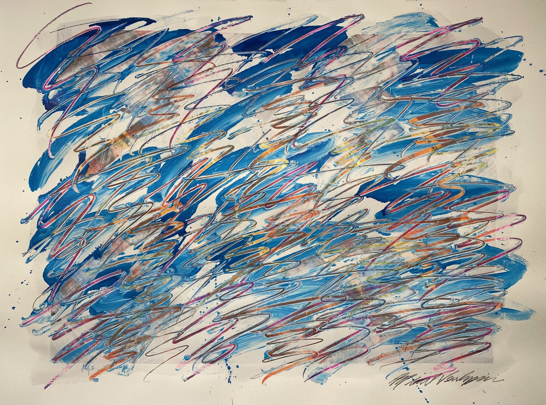 Michael Verlangieri, Abstract Wall Art Drawing/Painting #12312022 Michael Verlangieri, Abstract Wall Art Drawing/Painting #12312022