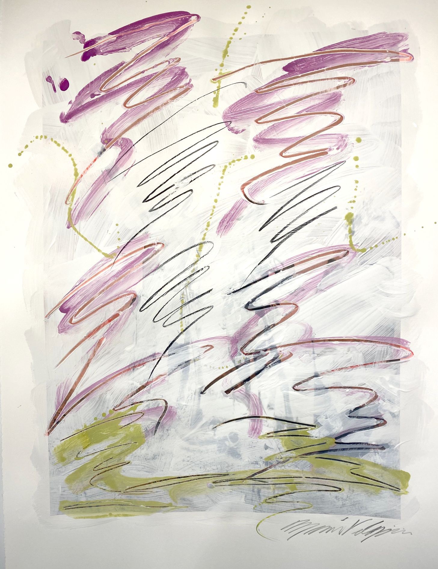 Michael Verlangieri, Abstract Wall Art Drawing/Painting #12172022 Michael Verlangieri, Abstract Wall Art Drawing/Painting #12172022