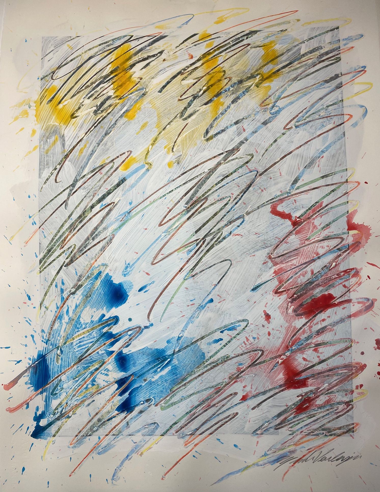 Michael Verlangieri, Abstract Wall Art Drawing/Painting #12062022 Michael Verlangieri, Abstract Wall Art Drawing/Painting #12062022