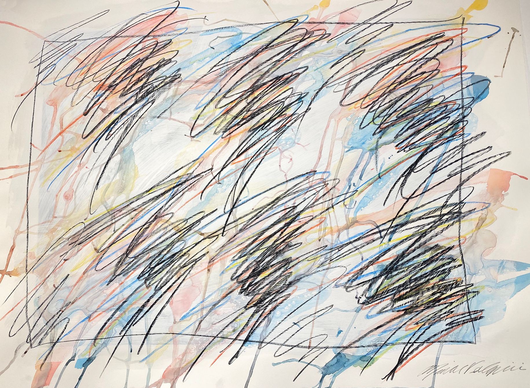 Michael Verlangieri, Abstract Wall Art Drawing/Painting #12022022, Michael Verlangieri, Abstract Wall Art Drawing/Painting #12022022,