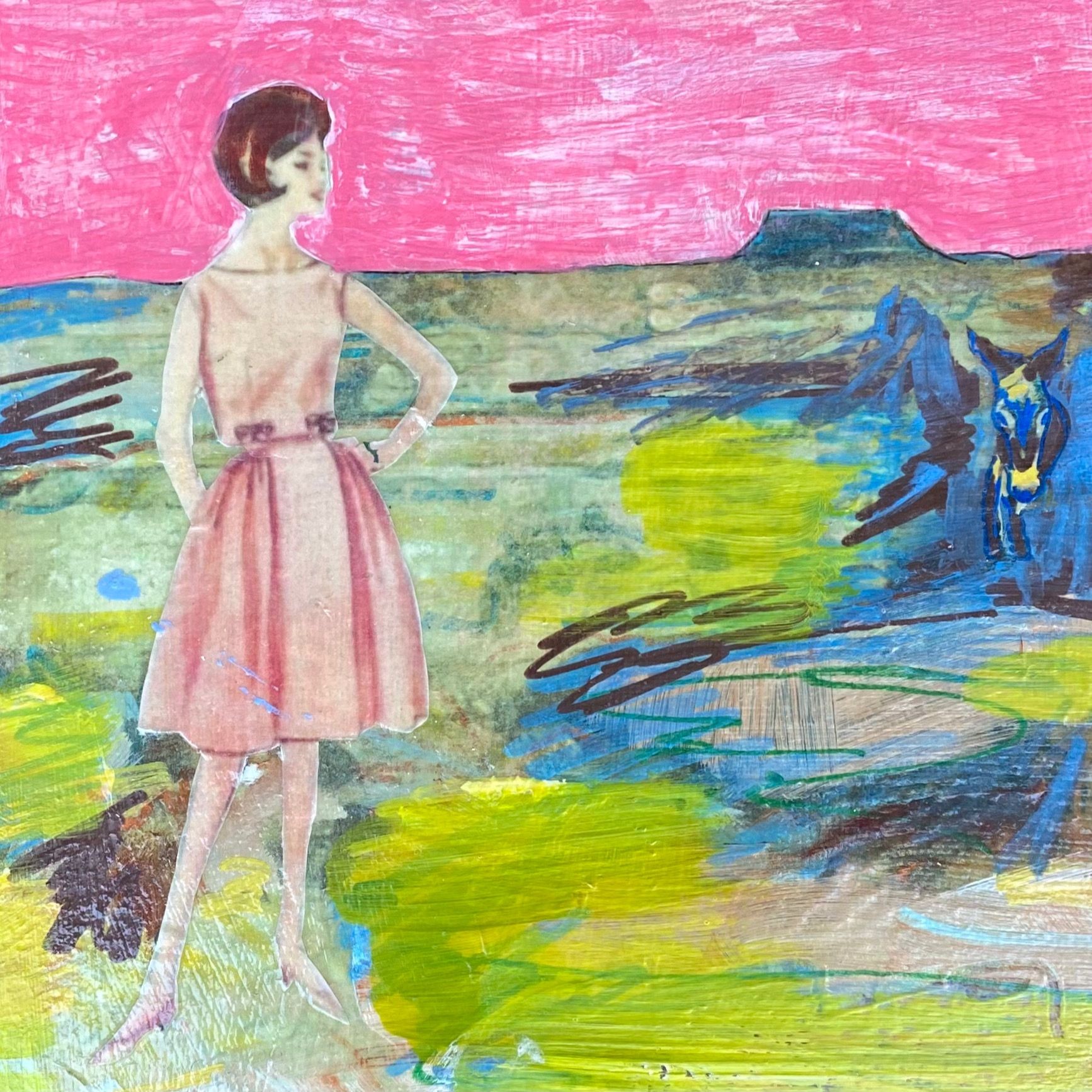 Mickey Bond, In the Desert, Pink Sky Mickey Bond, In the Desert, Pink Sky