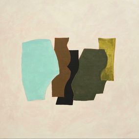 Gemälde, Turquoise Composition, Naoko Paluszak