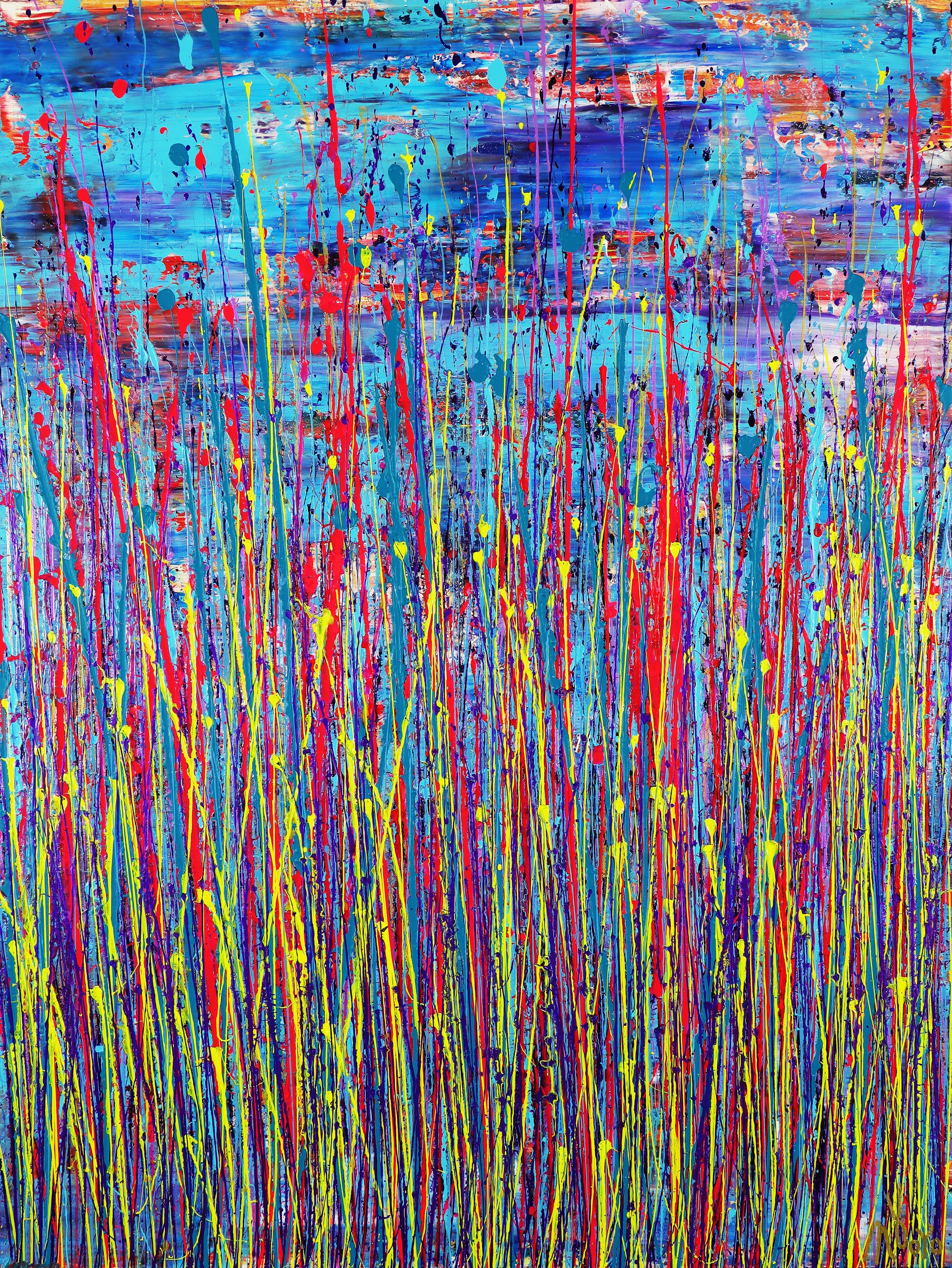 Nestor Toro, Spring drizzles (over blue) Nestor Toro, Spring drizzles (over blue)