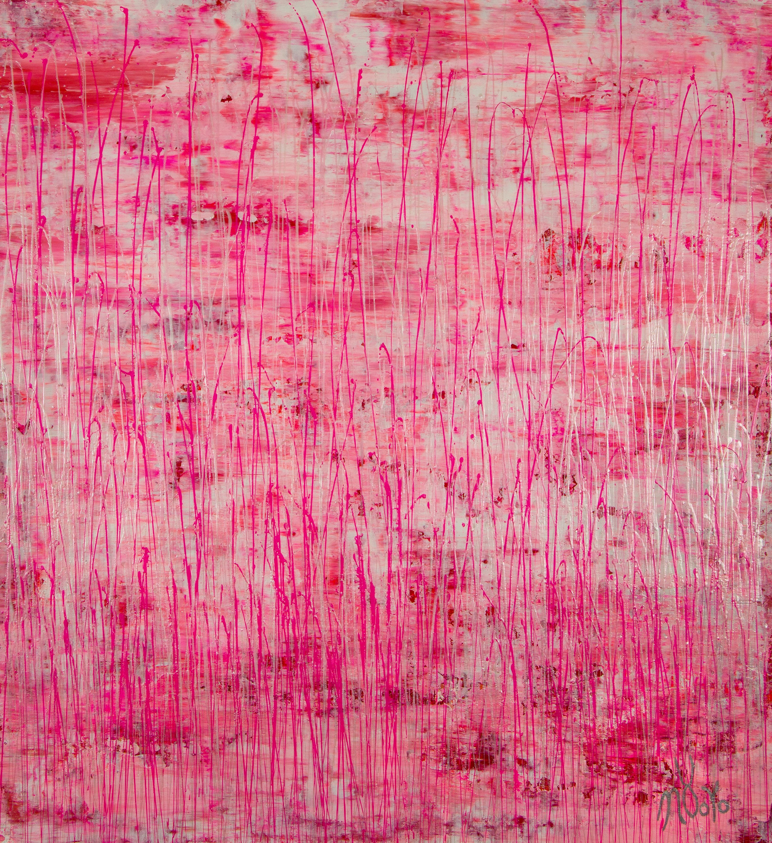 Nestor Toro, Iridescent Drizzles (Rain in pink) Nestor Toro, Iridescent Drizzles (Rain in pink)