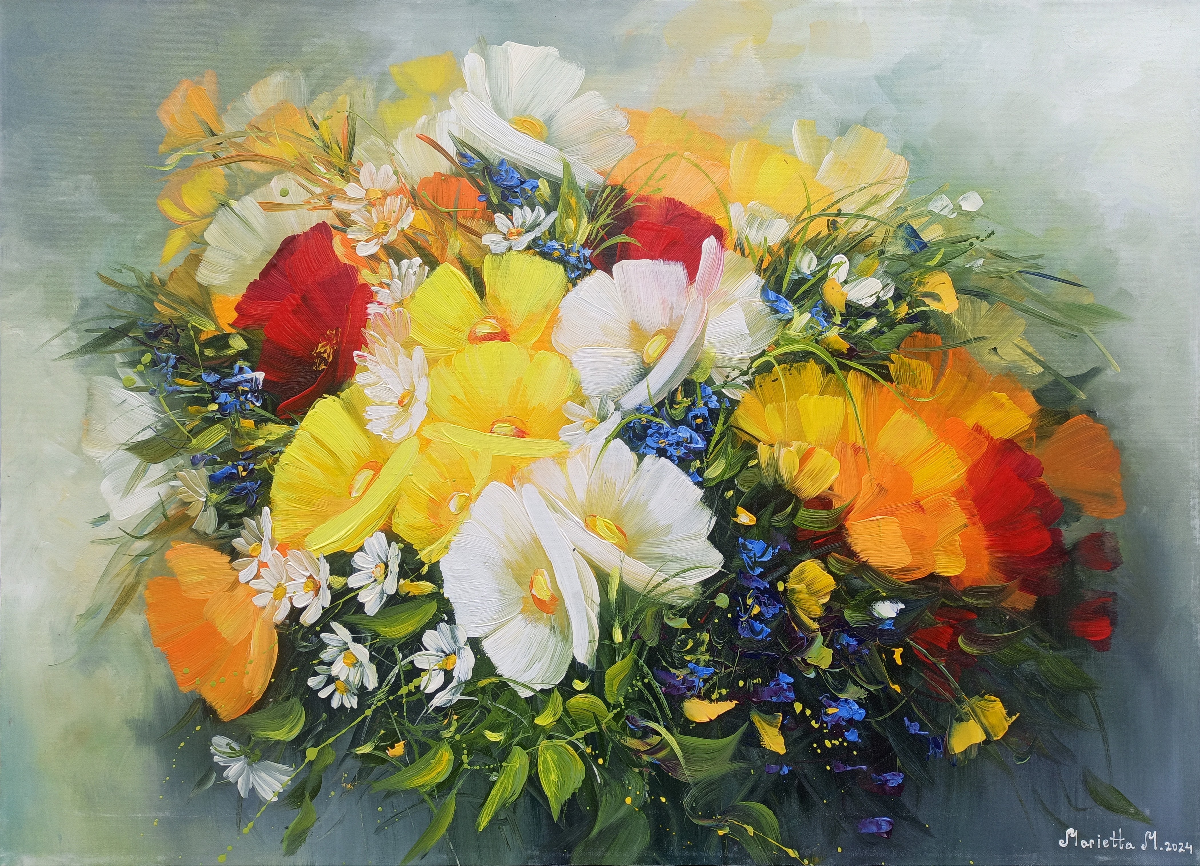 Marieta Martirosyan, Sunlit Blooms Marieta Martirosyan, Sunlit Blooms