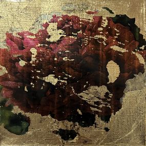 Painting, Deep Red Flower, Kiran Chugani