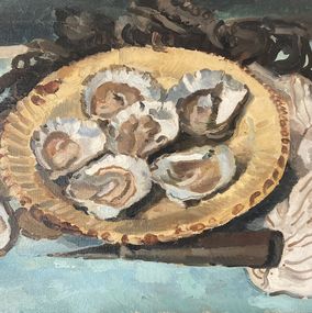 Painting, Le plateau d’huîtres, Edmond Ceria