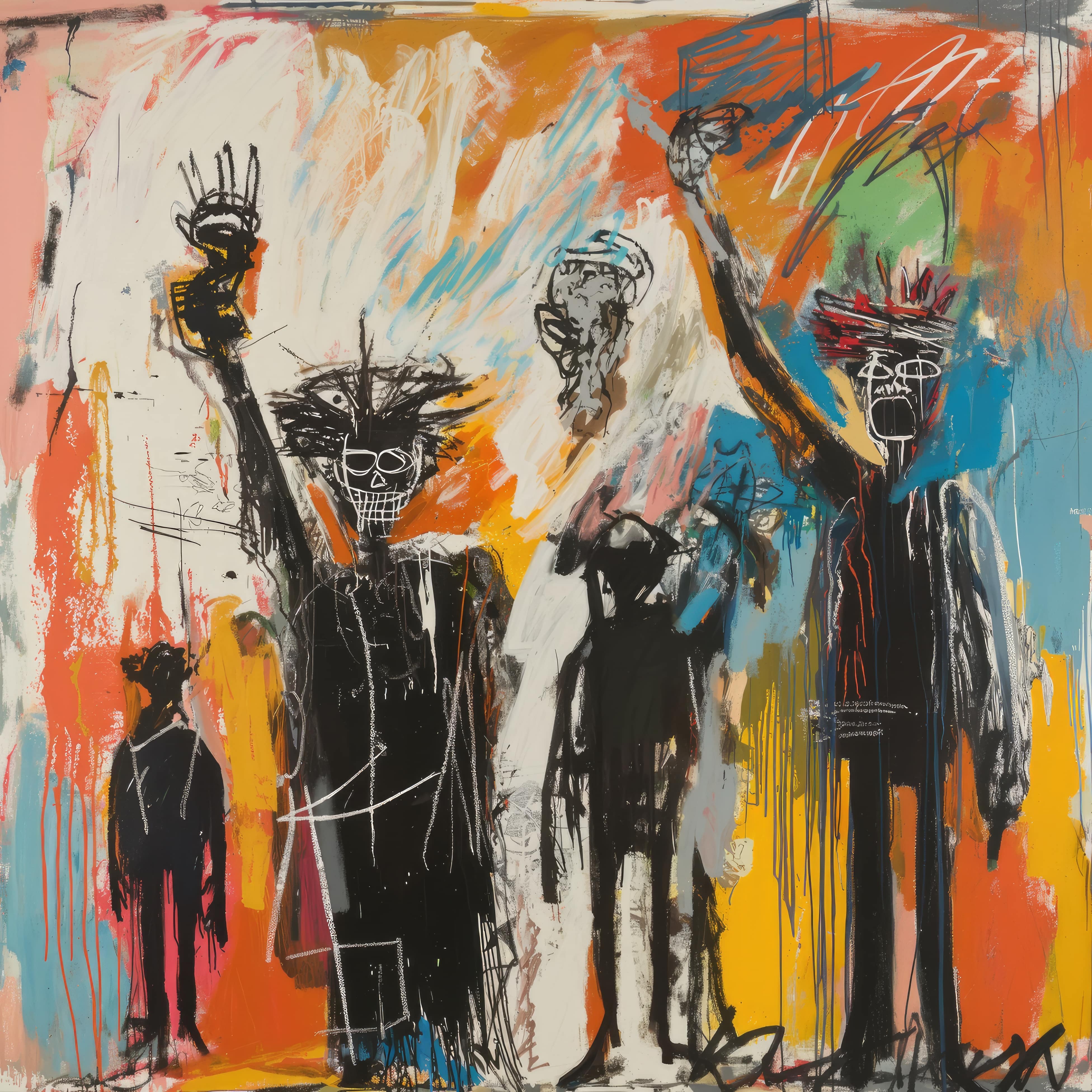Noah Goldberg, Liberty Leading People by Basquiat Noah Goldberg, Liberty Leading People by Basquiat
