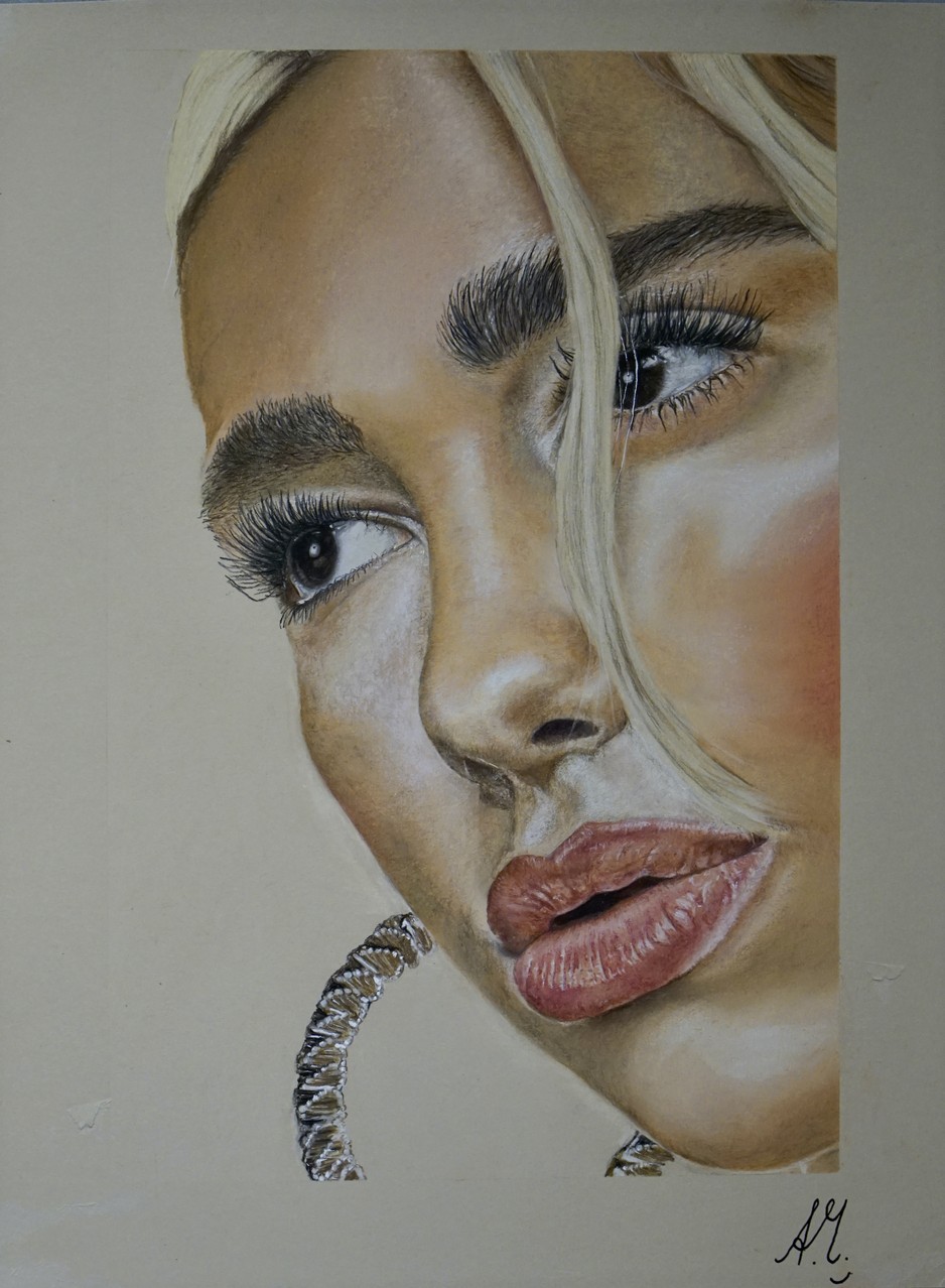 Annabell Mozer, Dua Lipa Portrait Annabell Mozer, Dua Lipa Portrait