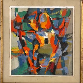 Pintura, Composition abstraite, Marcel Mouly