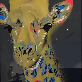 Peinture, Space Girafe, Paco Roum