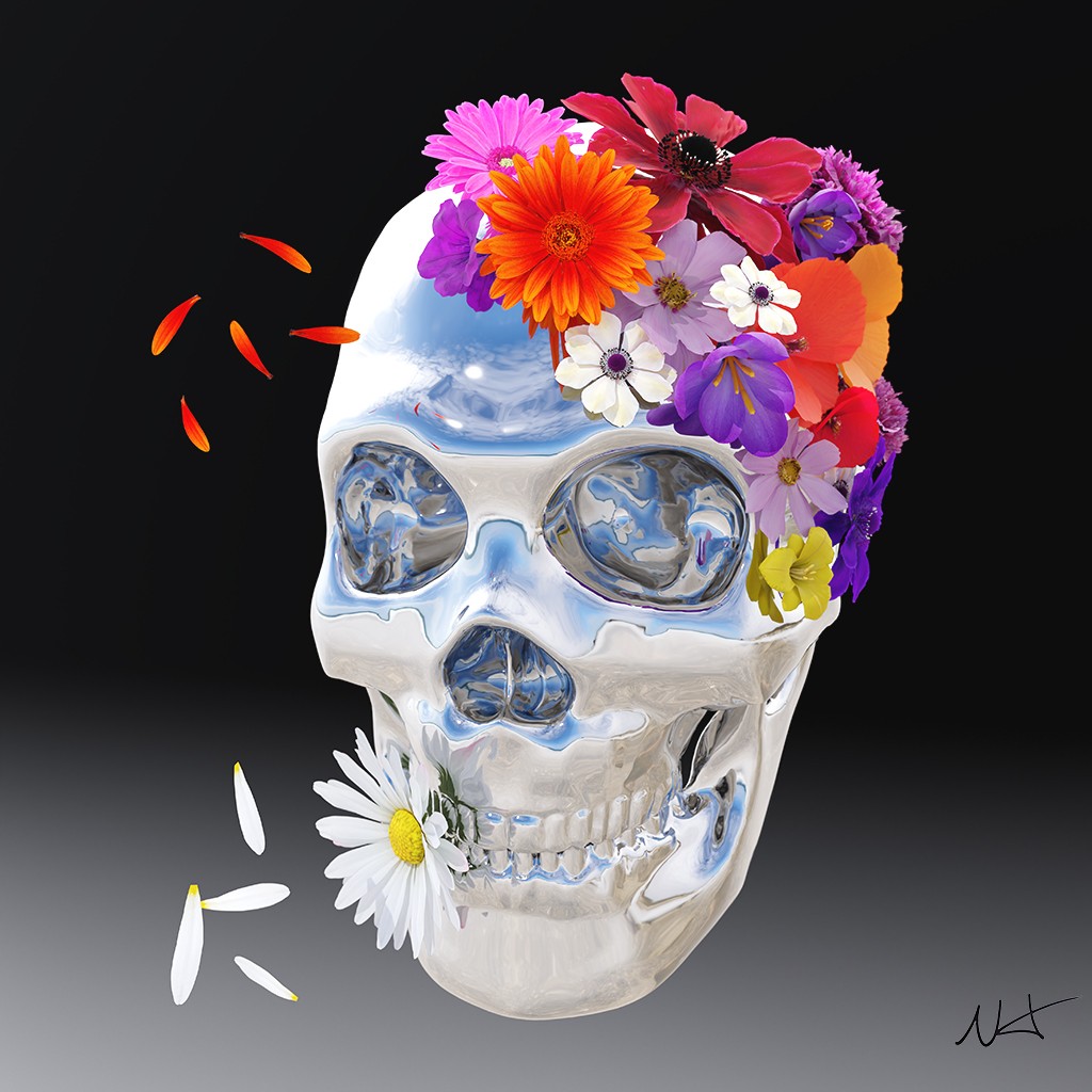 Nhico, Skull2 fond noir02 Nhico, Skull2 fond noir02