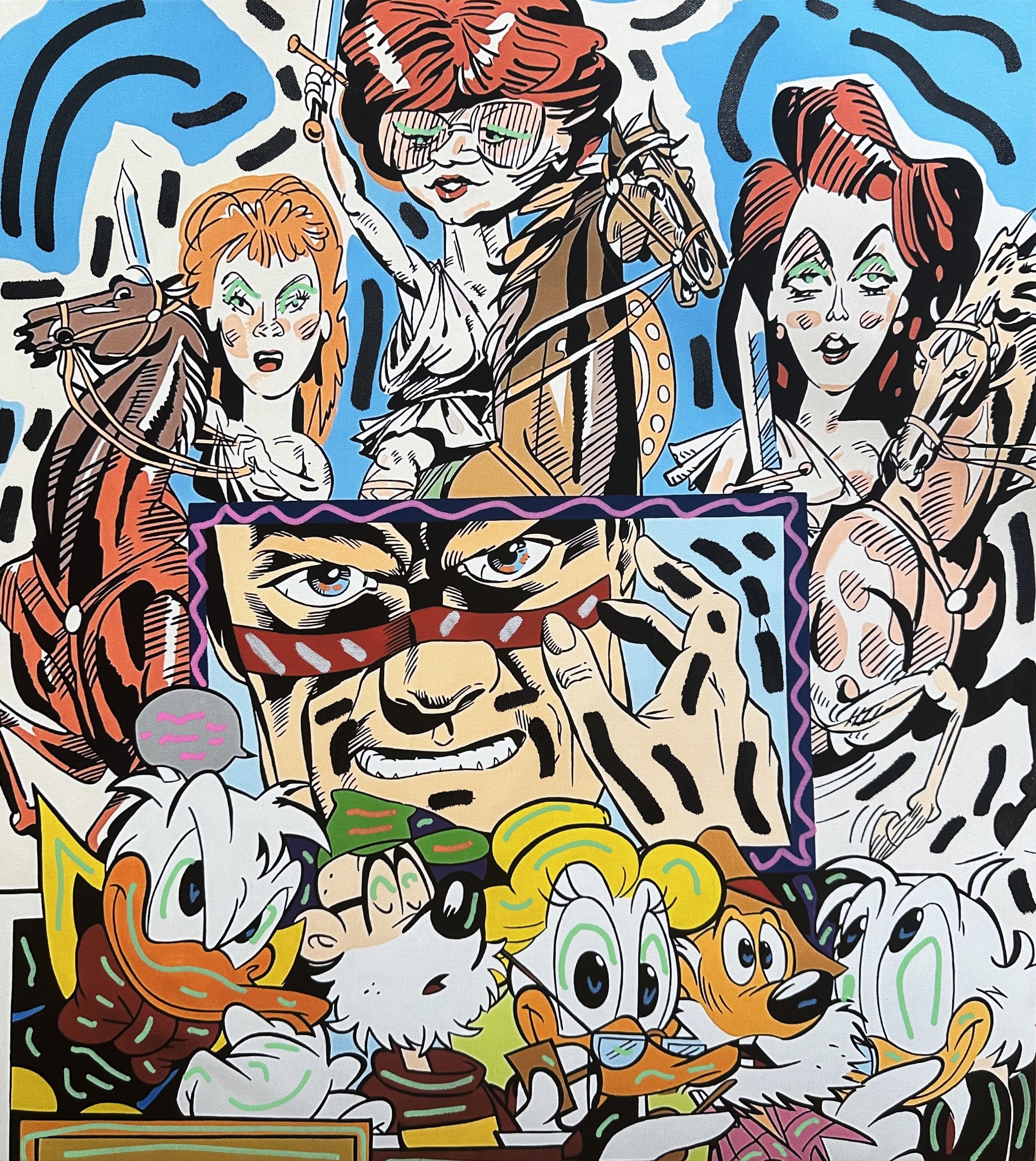 Erró, Bande à Picsou Erró, Bande à Picsou