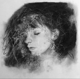 Fine Art Drawings, La dormeuse, Magdalena Lamri
