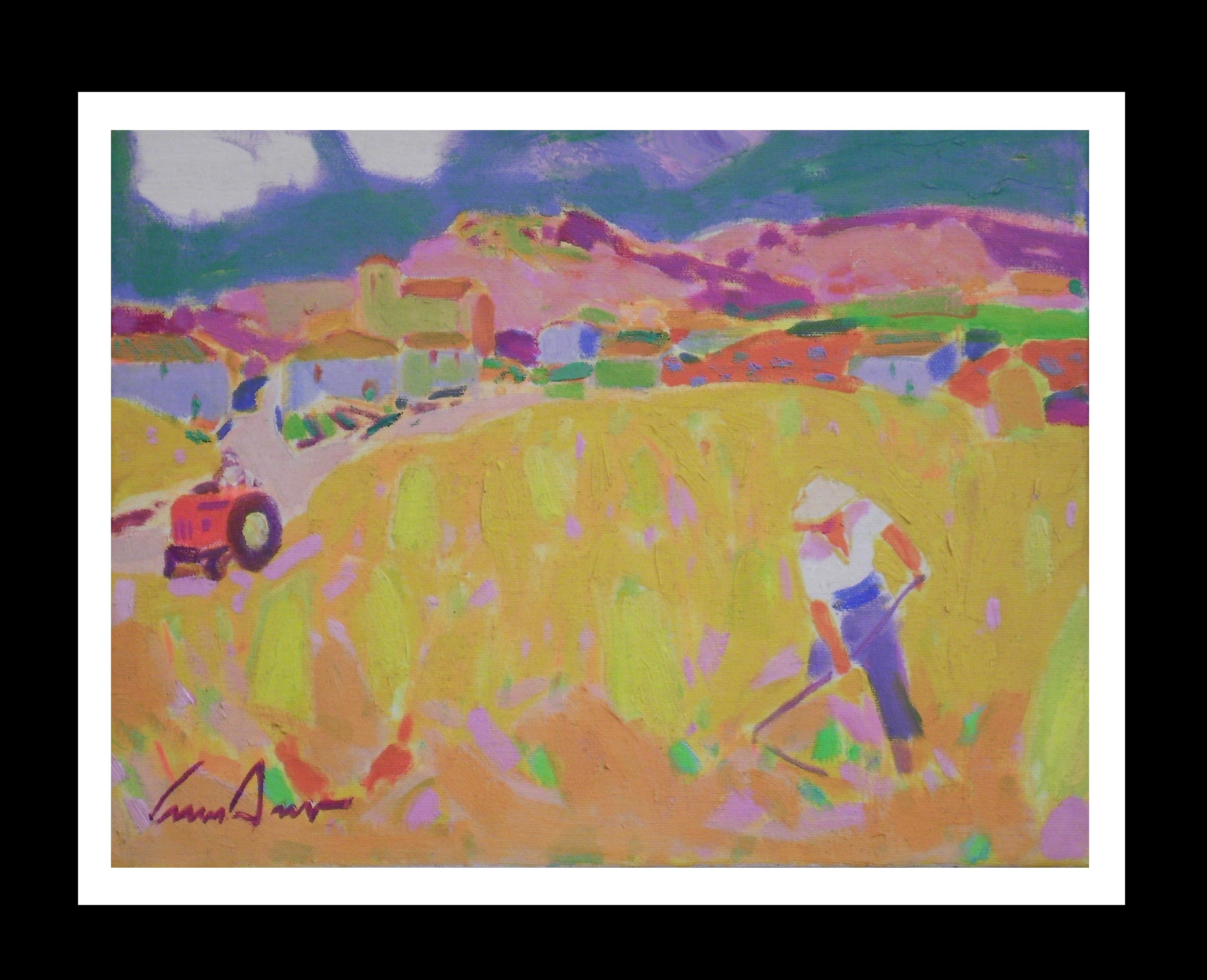Lluis Amer, Wheat field. Reapers Lluis Amer, Wheat field. Reapers