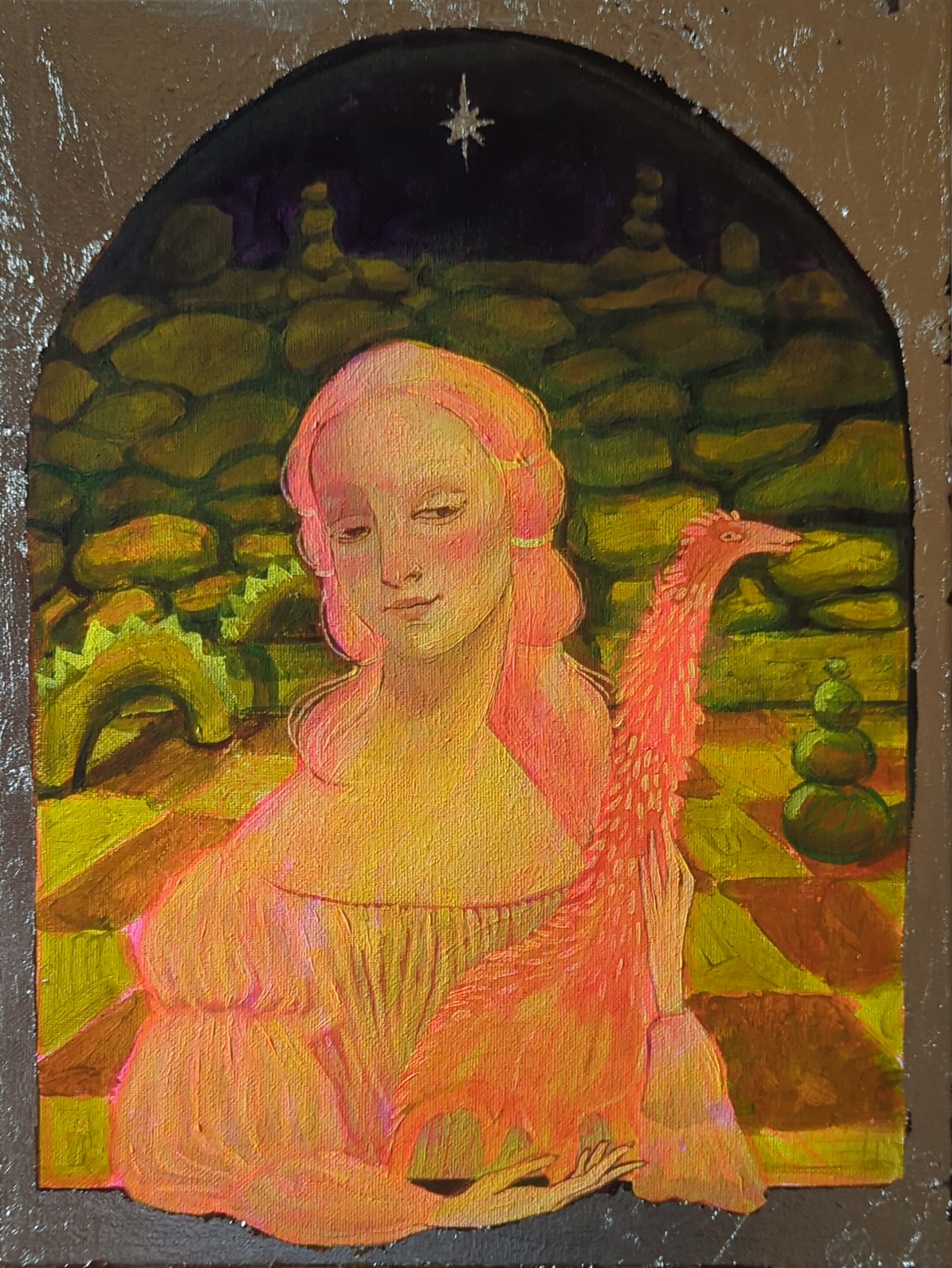 Olha Vlasova, Lady with dinosaur Olha Vlasova, Lady with dinosaur