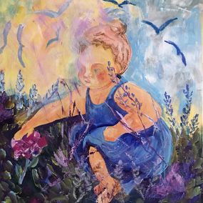 Painting, Fairytale flower, Gardens of Resilience series, Tetiana Pchelnykova
