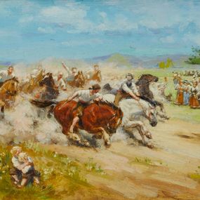 Painting, The Races, Alexander Levich