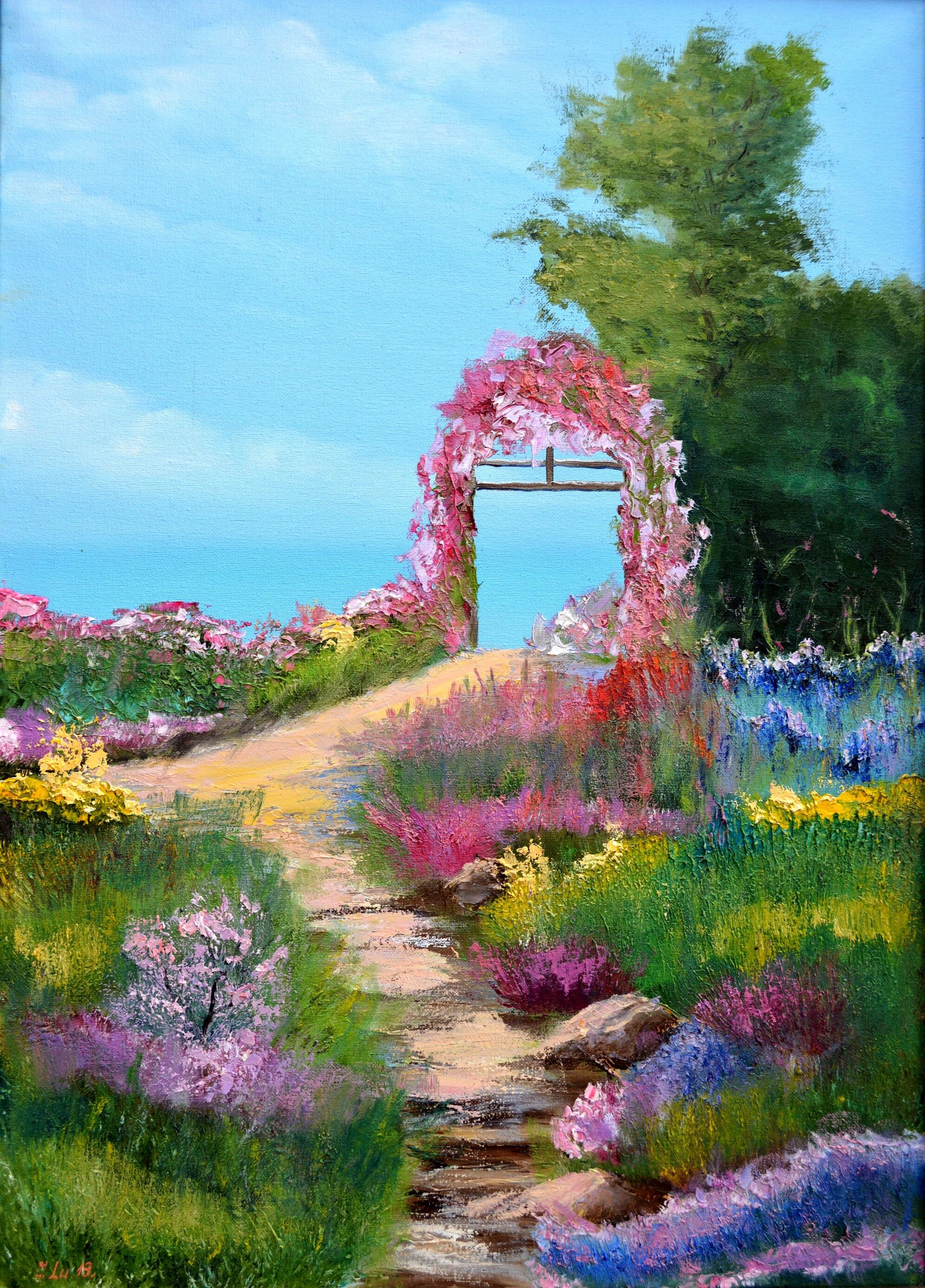 Elena Lukina, Blooming arch by the sea Elena Lukina, Blooming arch by the sea