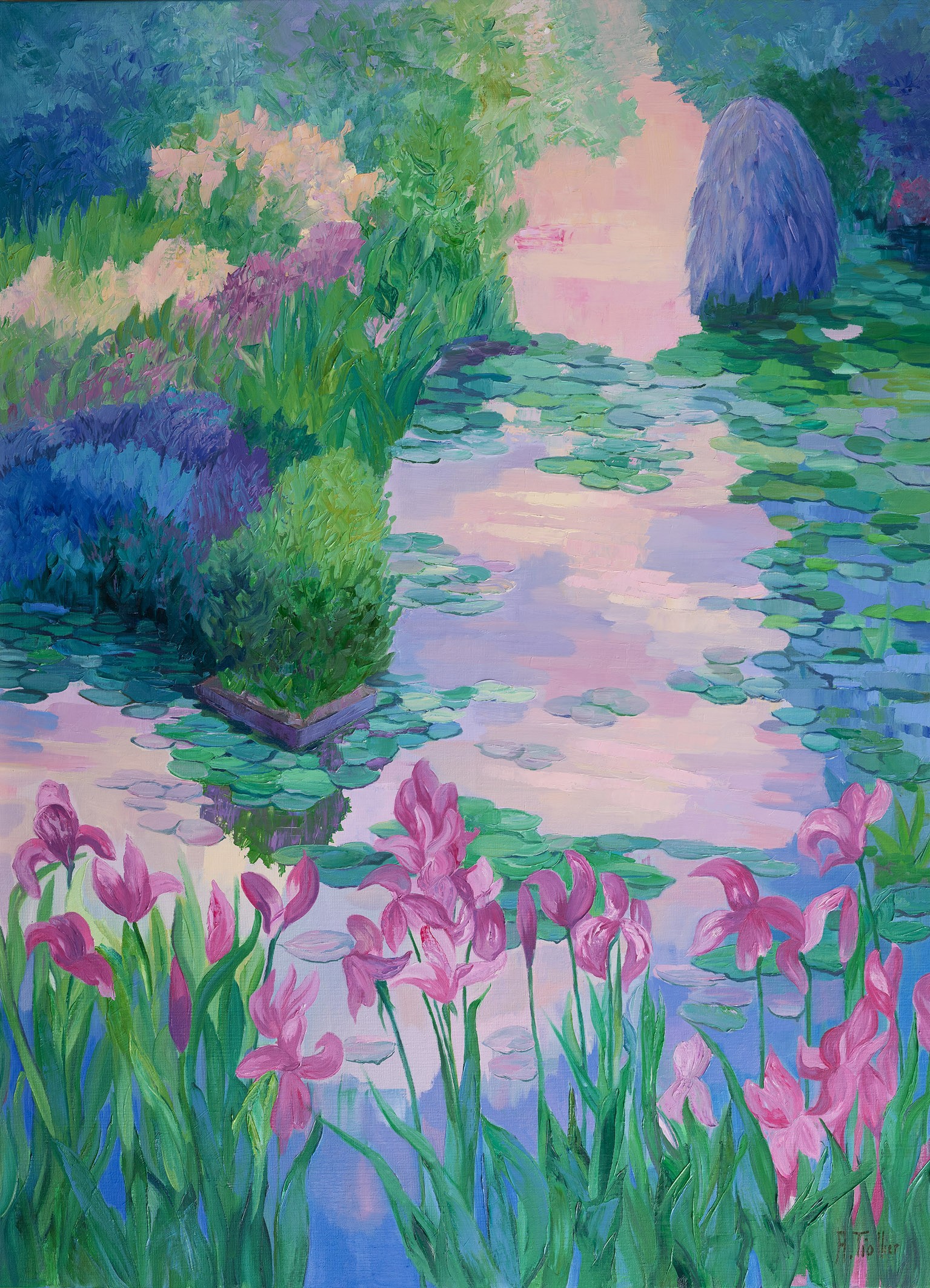Agnès Tiollier, Hommage à Monet III Agnès Tiollier, Hommage à Monet III