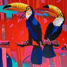 Painting, Toucans 14, Rafal Gadowski