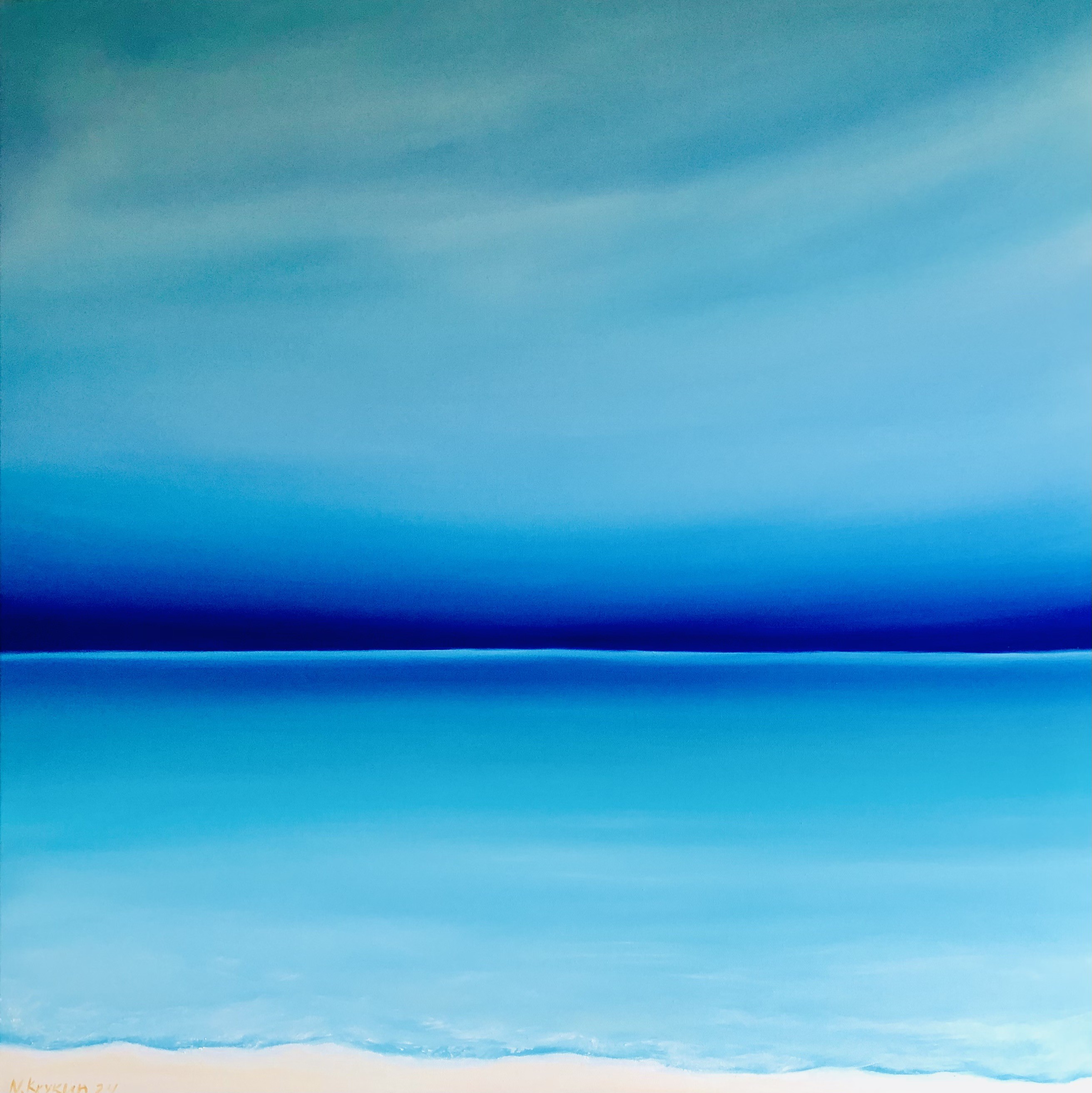 Nataliia Krykun, French Riviera, turquoise horizon Nataliia Krykun, French Riviera, turquoise horizon