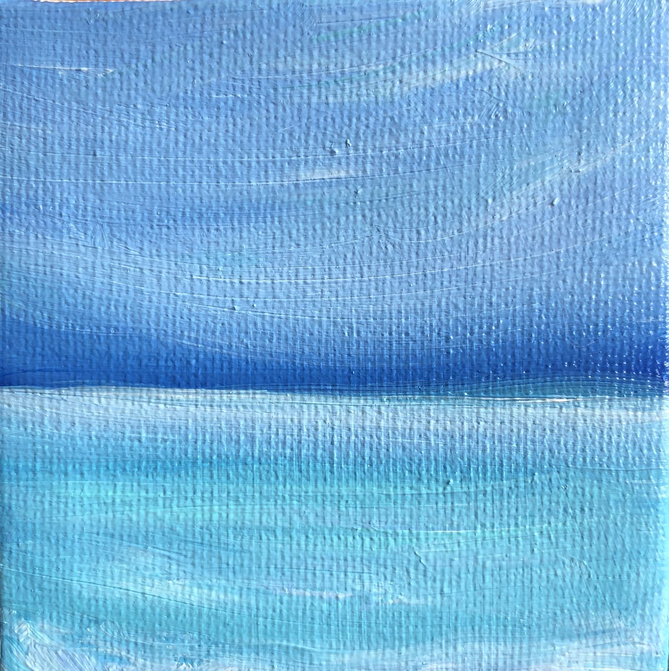 Nataliia Krykun, Sea horizon - Sunset, turquoise waves Nataliia Krykun, Sea horizon - Sunset, turquoise waves