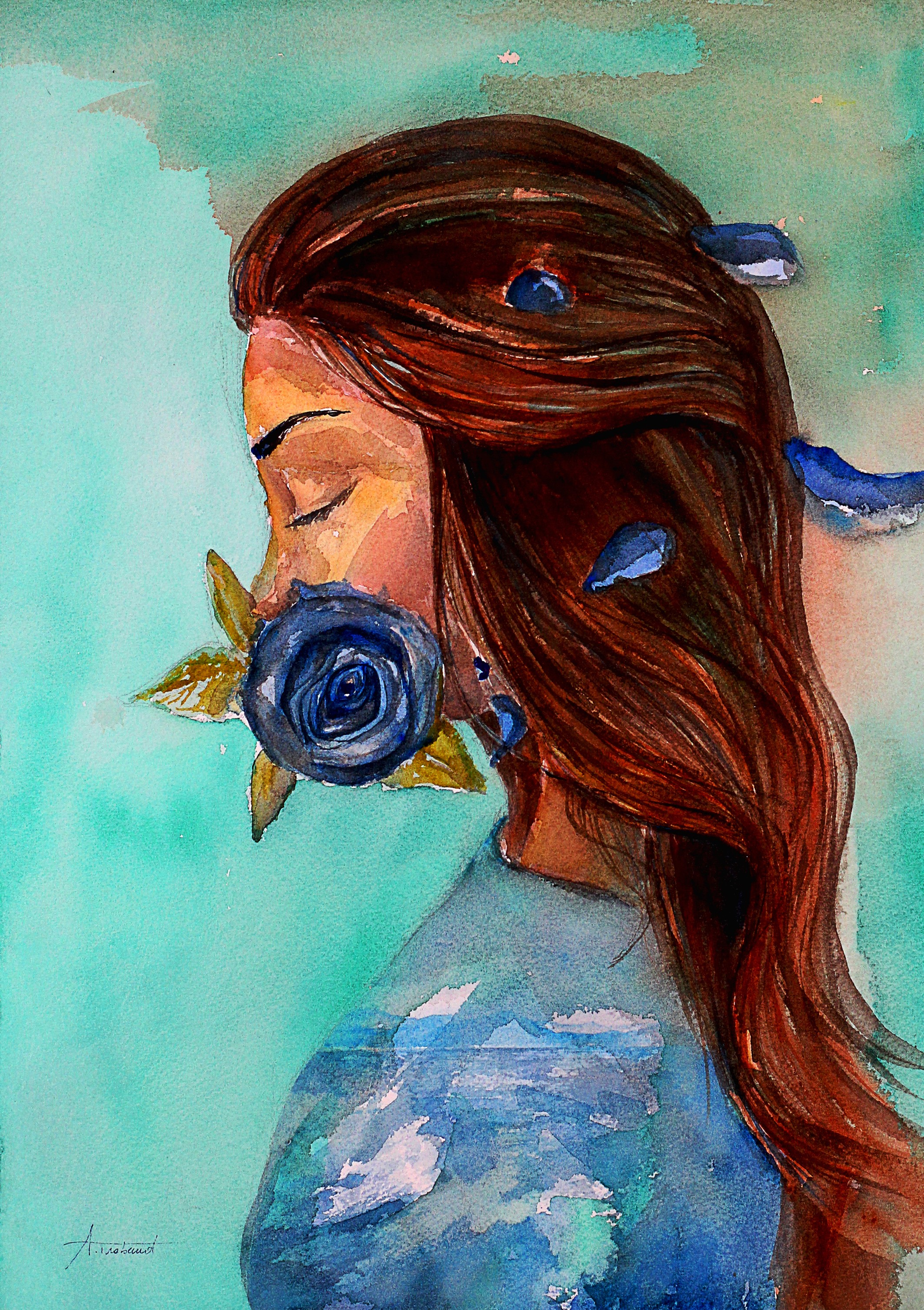 Aurélie Trabaud, Blue rose Aurélie Trabaud, Blue rose