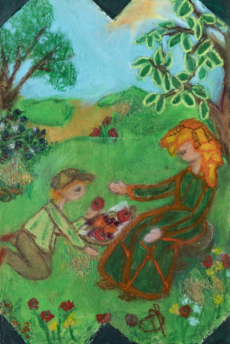 Dalila Hachelaf, Offrir un fruit – Série : Cueillette Dalila Hachelaf, Offrir un fruit – Série : Cueillette