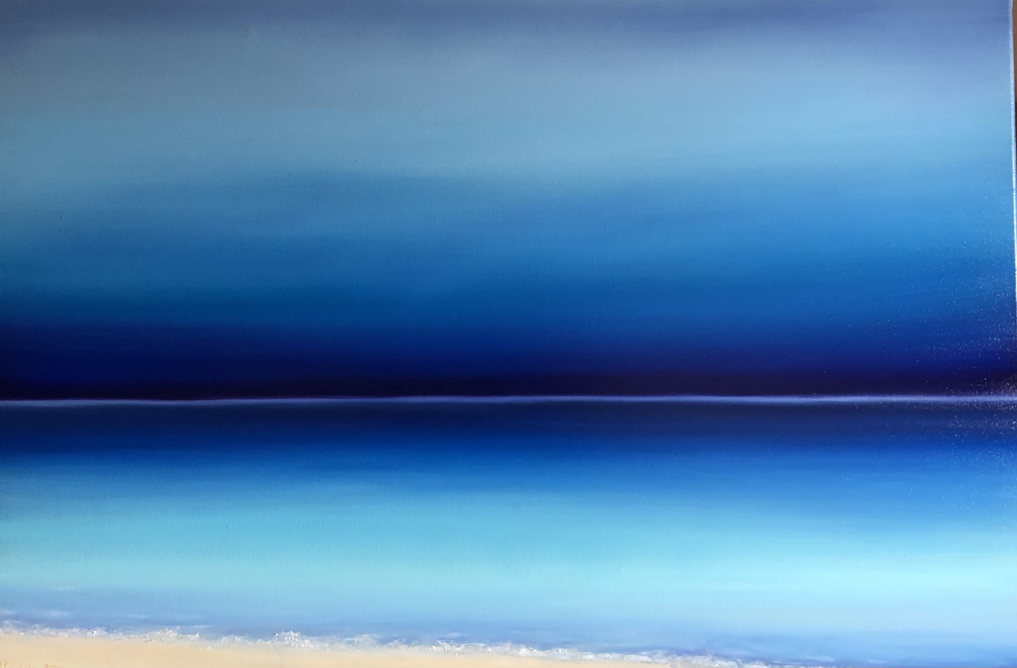 Nataliia Krykun, French Riviera Series 2024 - seascape horizon blue Nataliia Krykun, French Riviera Series 2024 - seascape horizon blue