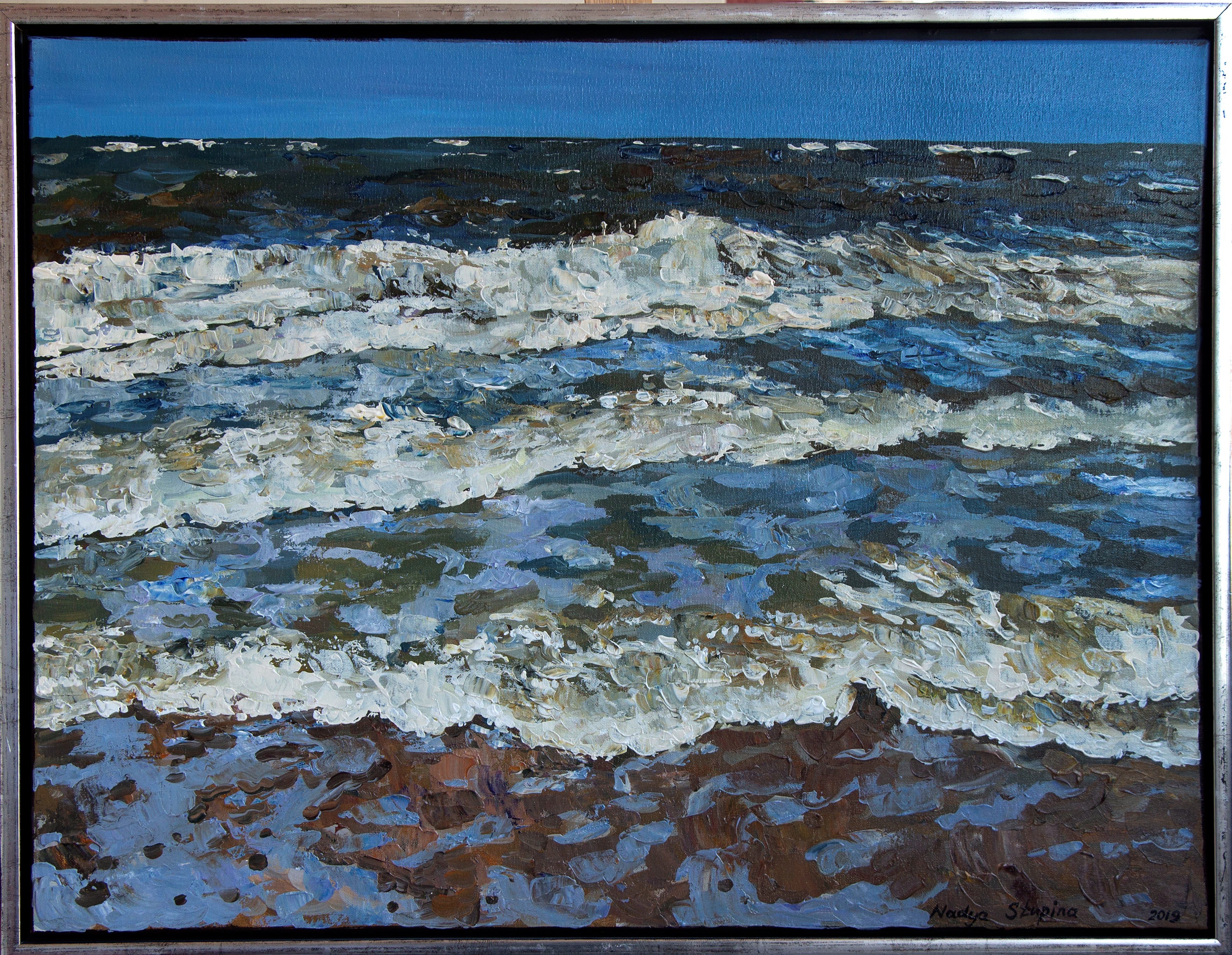 Nadezda Stupina, Triptych Blåvand Waves of the North sea Nadezda Stupina, Triptych Blåvand Waves of the North sea