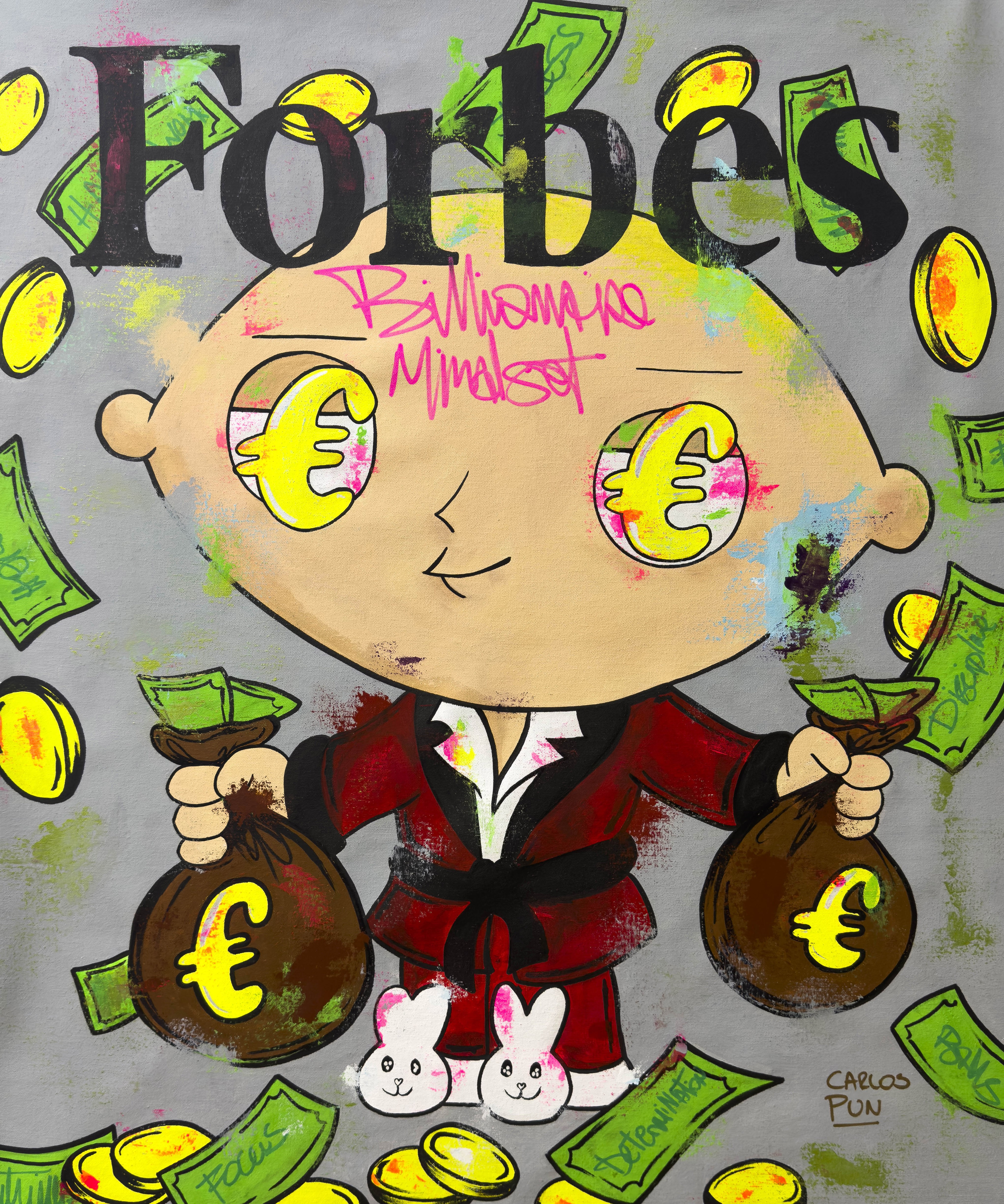 Carlos Pun Art, Billionaire mindset ft Stewie Griffin - Forbes magazine Carlos Pun Art, Billionaire mindset ft Stewie Griffin - Forbes magazine