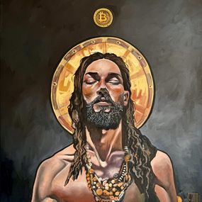 Painting, Holy Bitcoin, Kseniya Rai