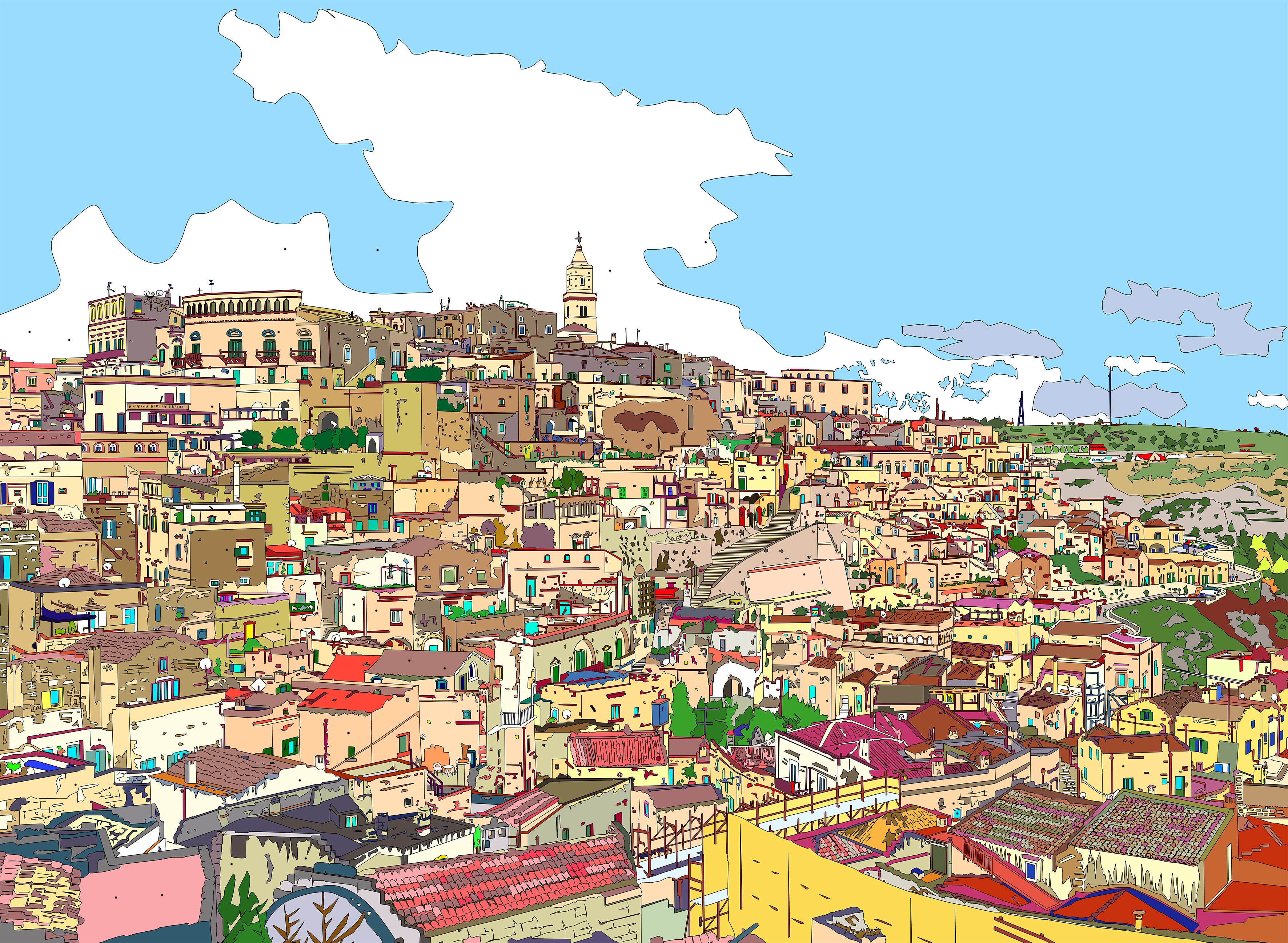 Marco Santaniello, View of Matera Marco Santaniello, View of Matera