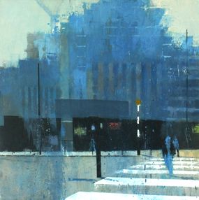 Peinture, Blue Palisade, David Walker