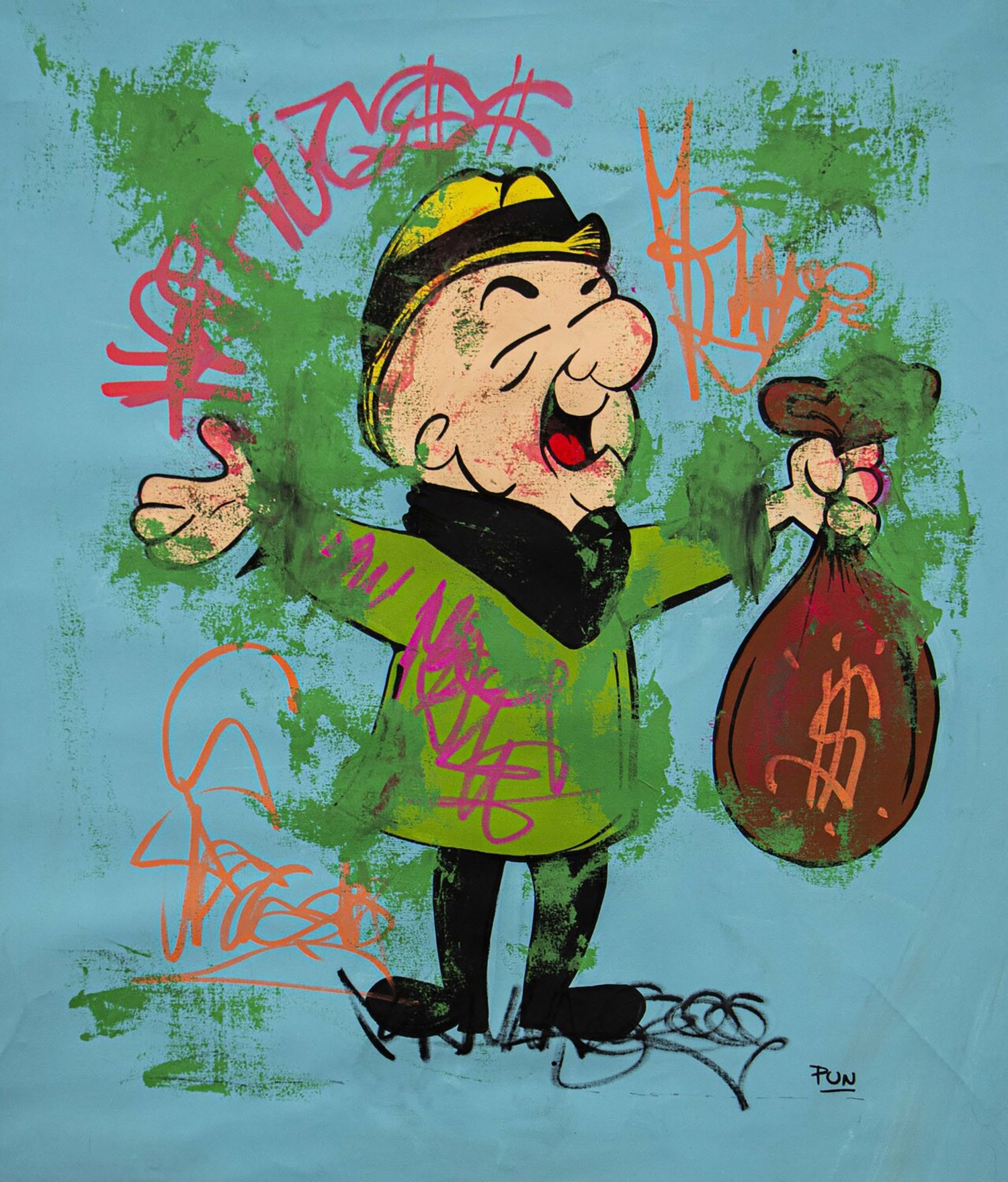 Carlos Pun Art, Happiness pose feat J. Quincy Magoo Carlos Pun Art, Happiness pose feat J. Quincy Magoo