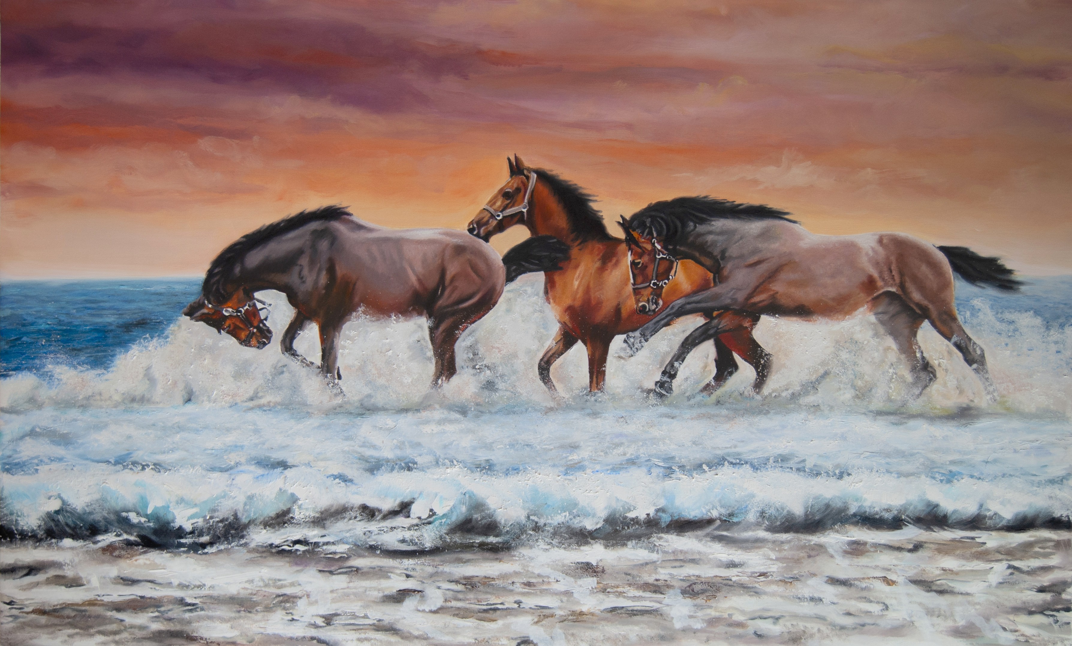 Simona Tsvetkova, Running horses Simona Tsvetkova, Running horses