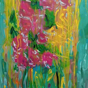 Painting, Whirlwind of summer flowers, Natalya Mougenot