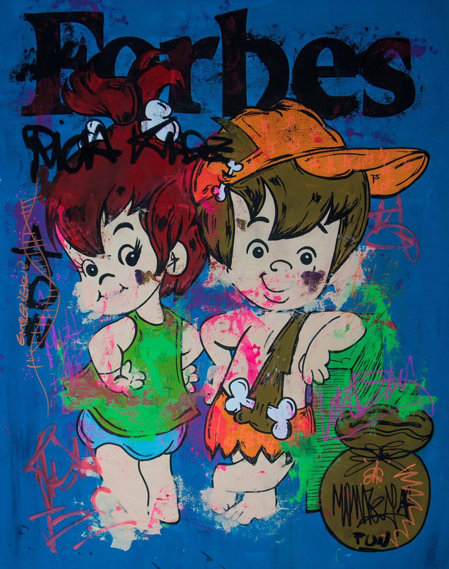 Carlos Pun Art, Entrepreneurship is inside ADN ft. Pebbles Flintstone and Bamm Bamm Carlos Pun Art, Entrepreneurship is inside ADN ft. Pebbles Flintstone and Bamm Bamm