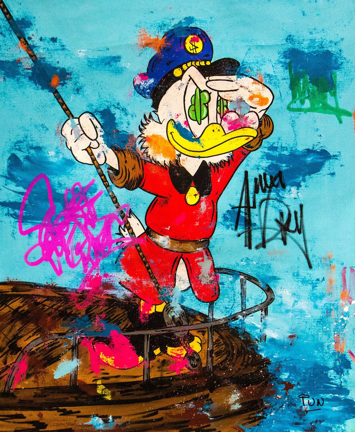 Carlos Pun Art, Scrooge Mc Duck - To Money Land Carlos Pun Art, Scrooge Mc Duck - To Money Land