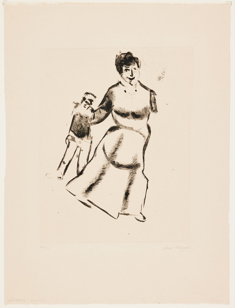 Marc Chagall, Mutter und Sohn Marc Chagall, Mutter und Sohn