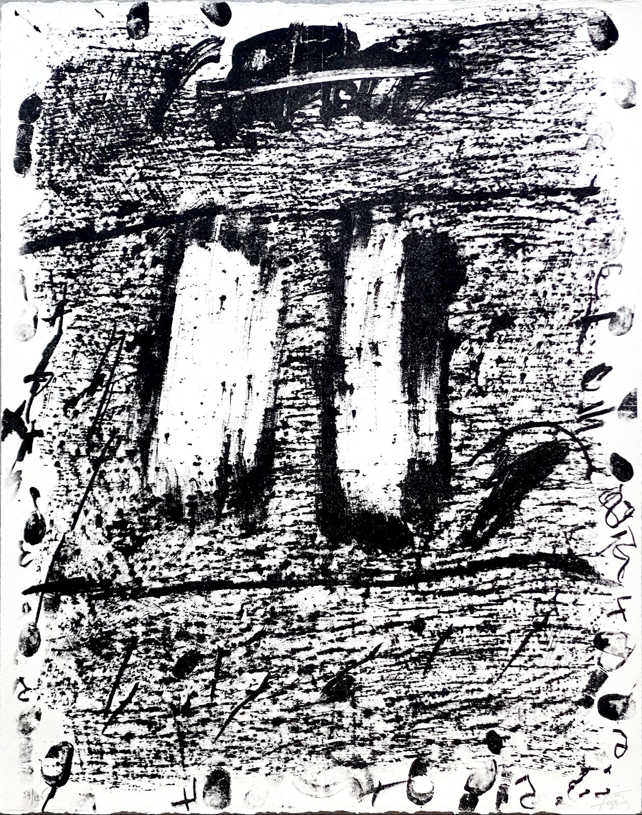 Antoni Tapies, El circulo de piedra Antoni Tapies, El circulo de piedra