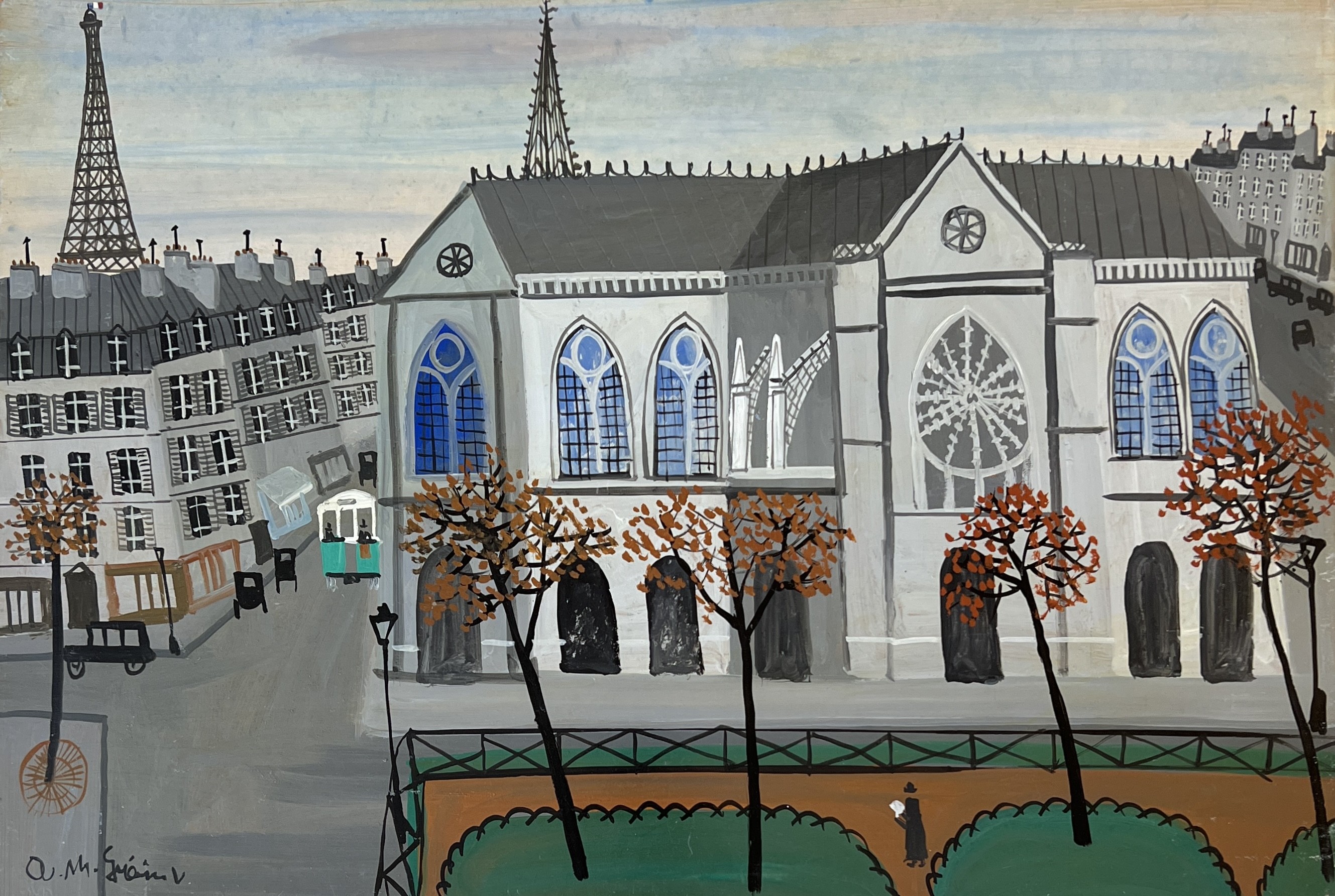 Armand Marie Guérin, Square devant l'église, Paris Armand Marie Guérin, Square devant l'église, Paris
