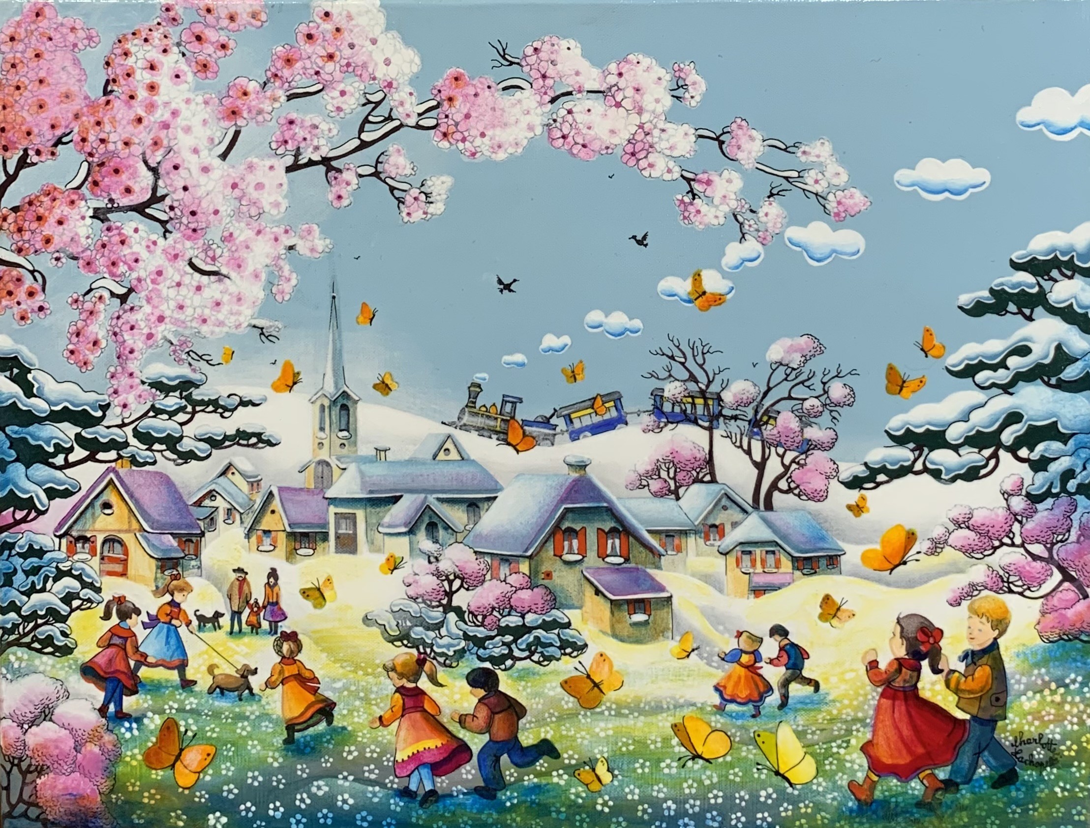 Charlotte Lachapelle, Le printemps est arrivé Charlotte Lachapelle, Le printemps est arrivé