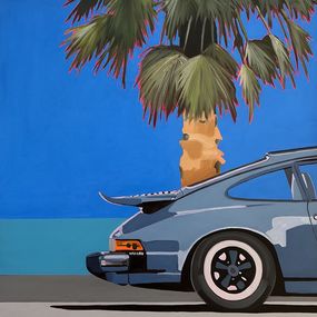 Gemälde, Blue Porsche, Al Freno