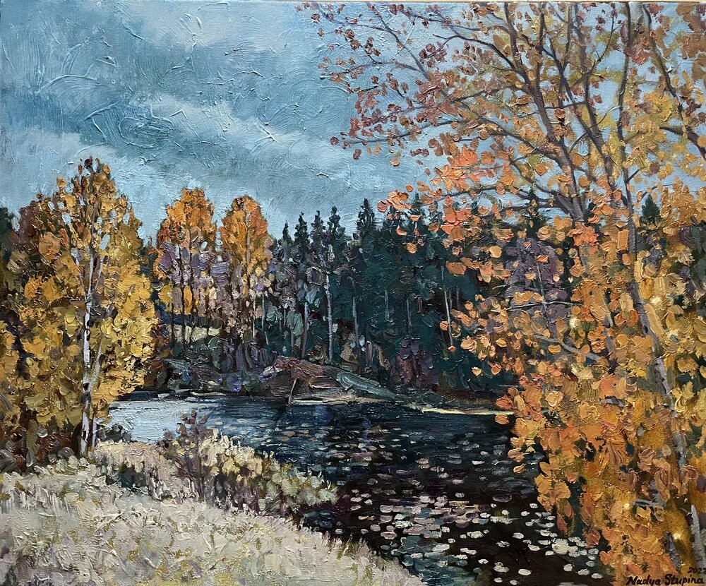 Nadezda Stupina, Autumn twilight in Tocksfors Nadezda Stupina, Autumn twilight in Tocksfors